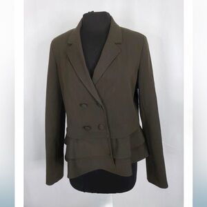 Lord & Taylor womens Blazer size 10 olive green